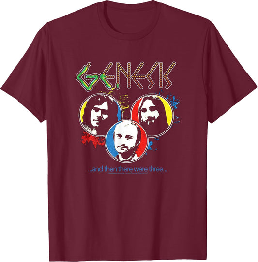 Genesis - and Then There were Only Three T-Shirt - T-Shirt | Maroon