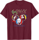 Genesis - and Then There were Only Three T-Shirt - T-Shirt | Maroon