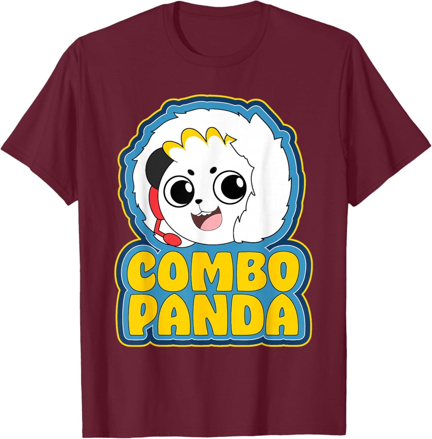 Ryan's World Arctic Adventures Combo Panda T-Shirt - T-Shirt | Maroon