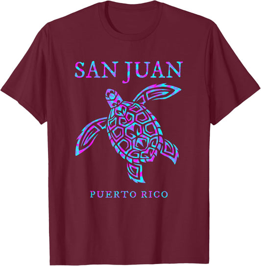 San Juan Puerto Rico Sea Turtle Boys Girls Toddler T-Shirt - T-Shirt | Maroon