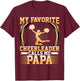 My Favorite Cheerleader Calls Me Papa - Cheerleaders Dad T-Shirt - T-Shirt | Maroon
