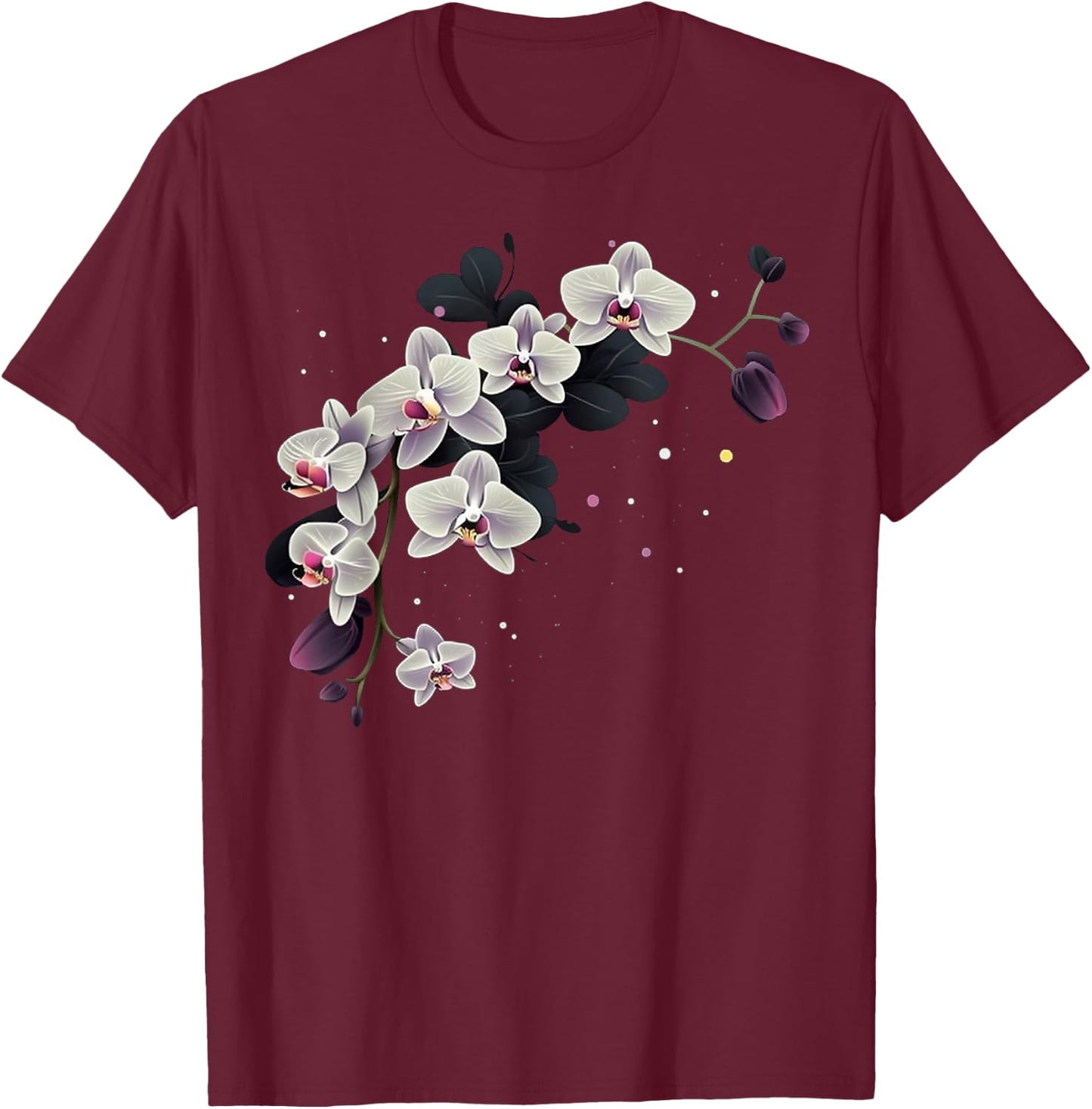 Orchid bouquet on Orchid T-Shirt - T-Shirt | Maroon