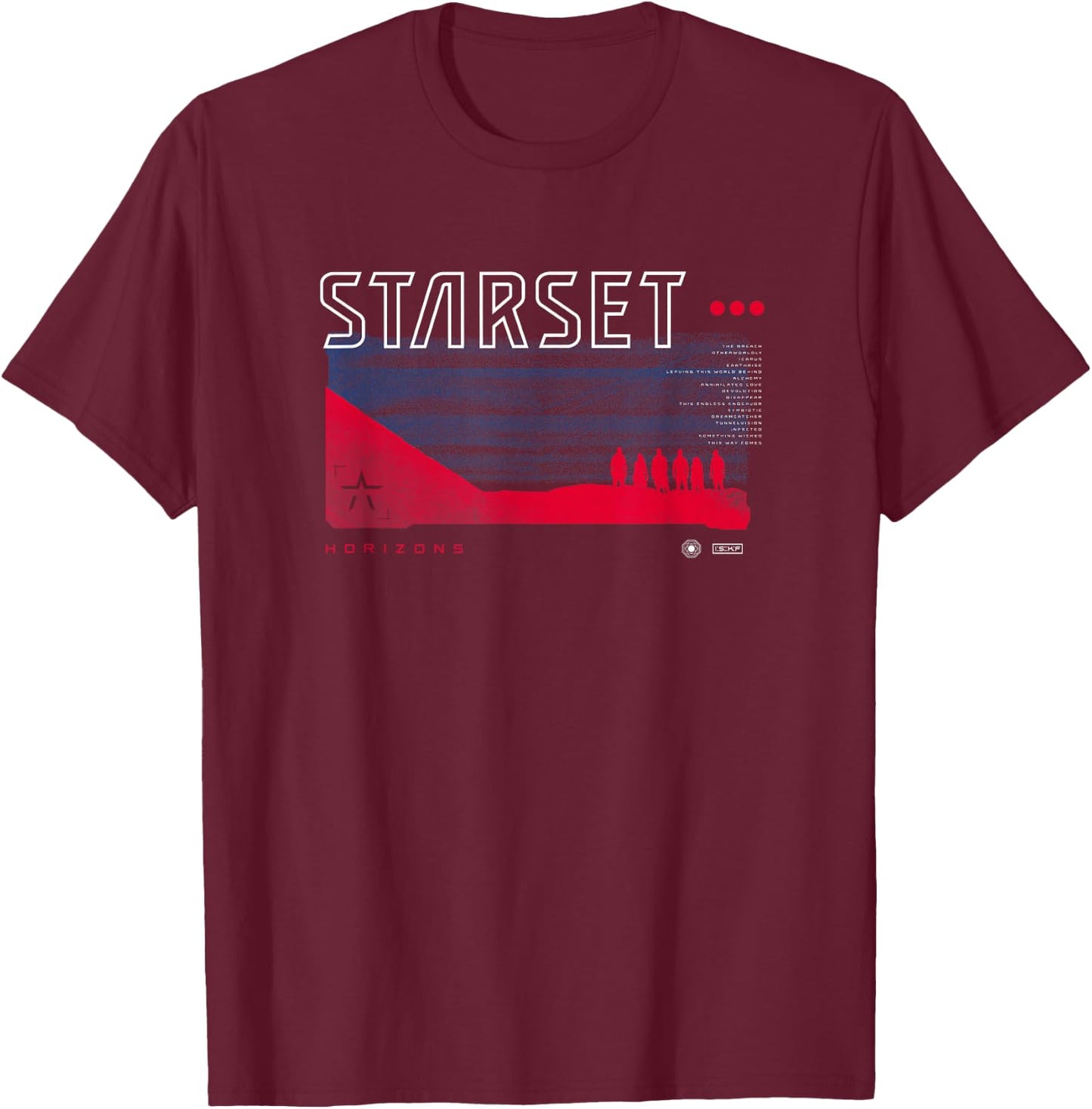 Starset - Silhouette Horizons T-Shirt - T-Shirt | Maroon
