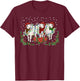 Sheep Pajama Santa Farm Animal Farmer Sheep Christmas T-Shirt - T-Shirt | Maroon