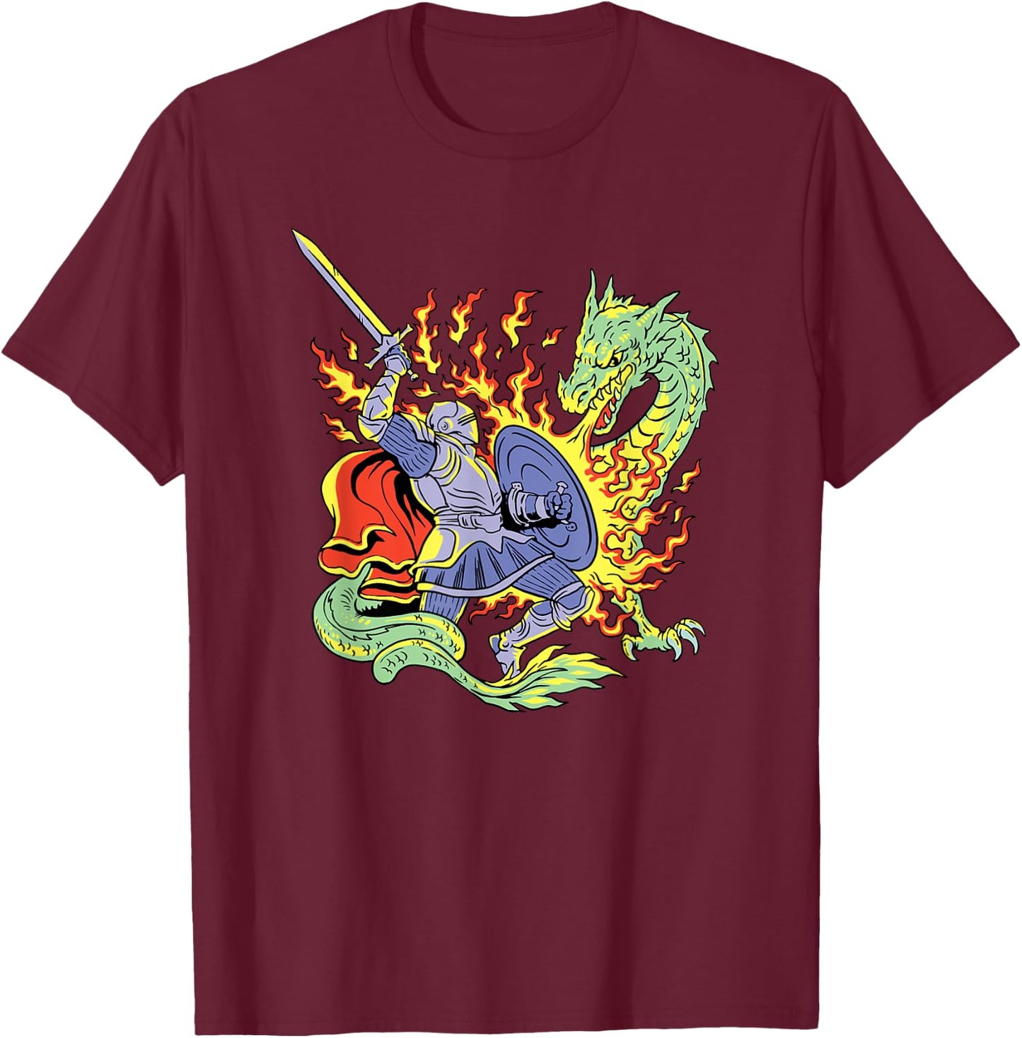 Dragon Slayer T-Shirt - T-Shirt | Maroon