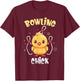 Bowling Chick Funny Chicken Athlete Bowler Men Women Kids T-Shirt - T-Shirt | Maroon