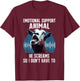 Screaming Goat Emotional Support Animal Goat Owner Raiser T-Shirt - T-Shirt | Maroon