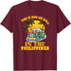 Philippines Filipino Bus Transportation Car Travel Proud T-Shirt - T-Shirt | Maroon