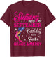 Stepping Into My September Women Girls High Heels Birthday T-Shirt - T-Shirt | Maroon