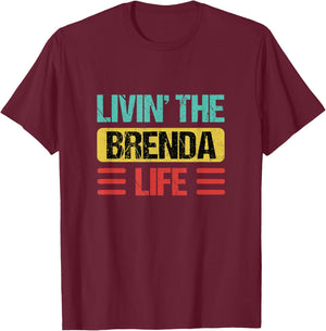 Brenda Name T-Shirt - T-Shirt | Maroon