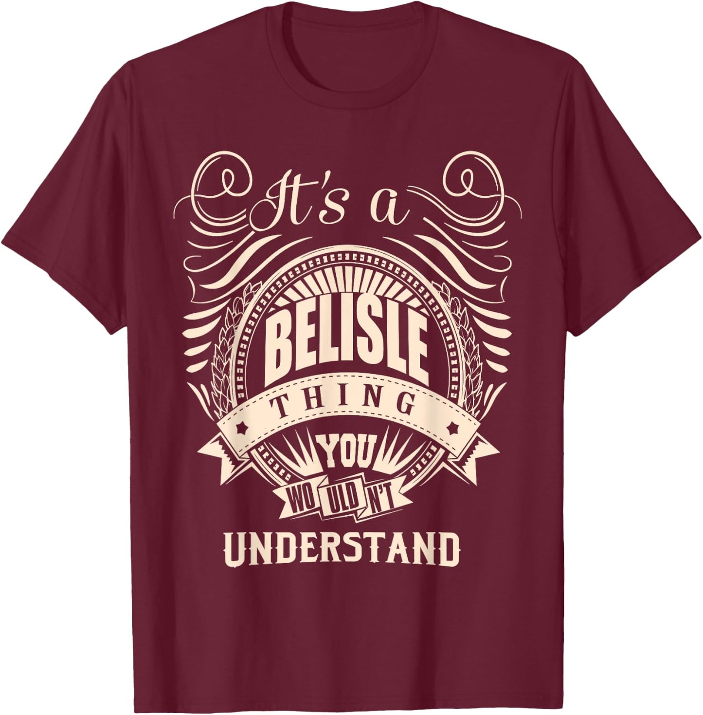 It is a BELISLE Thing T-Shirt - T-Shirt | Maroon
