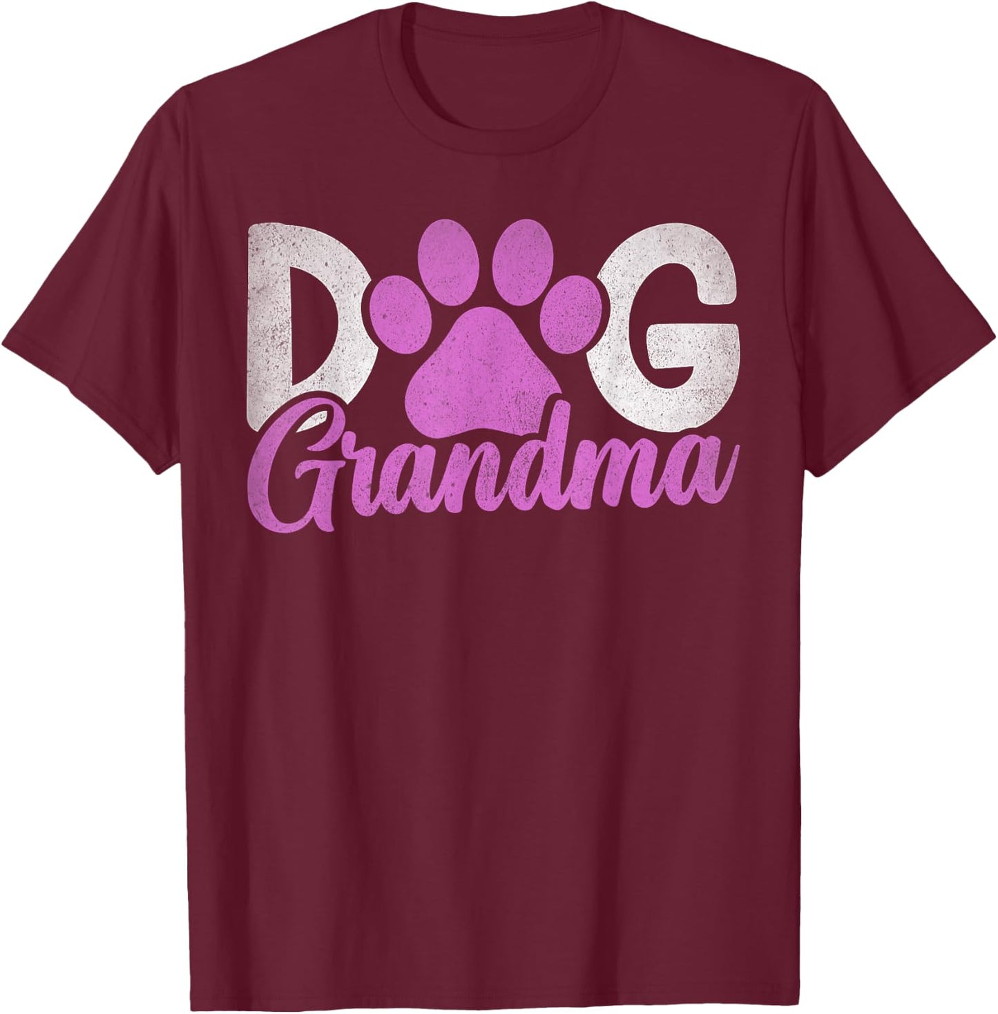 Dog Grandma T-Shirt - T-Shirt | Maroon