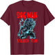 Dogman Research Team Cryptid Humanoid Animal Dog Man Funny T-Shirt - T-Shirt | Maroon