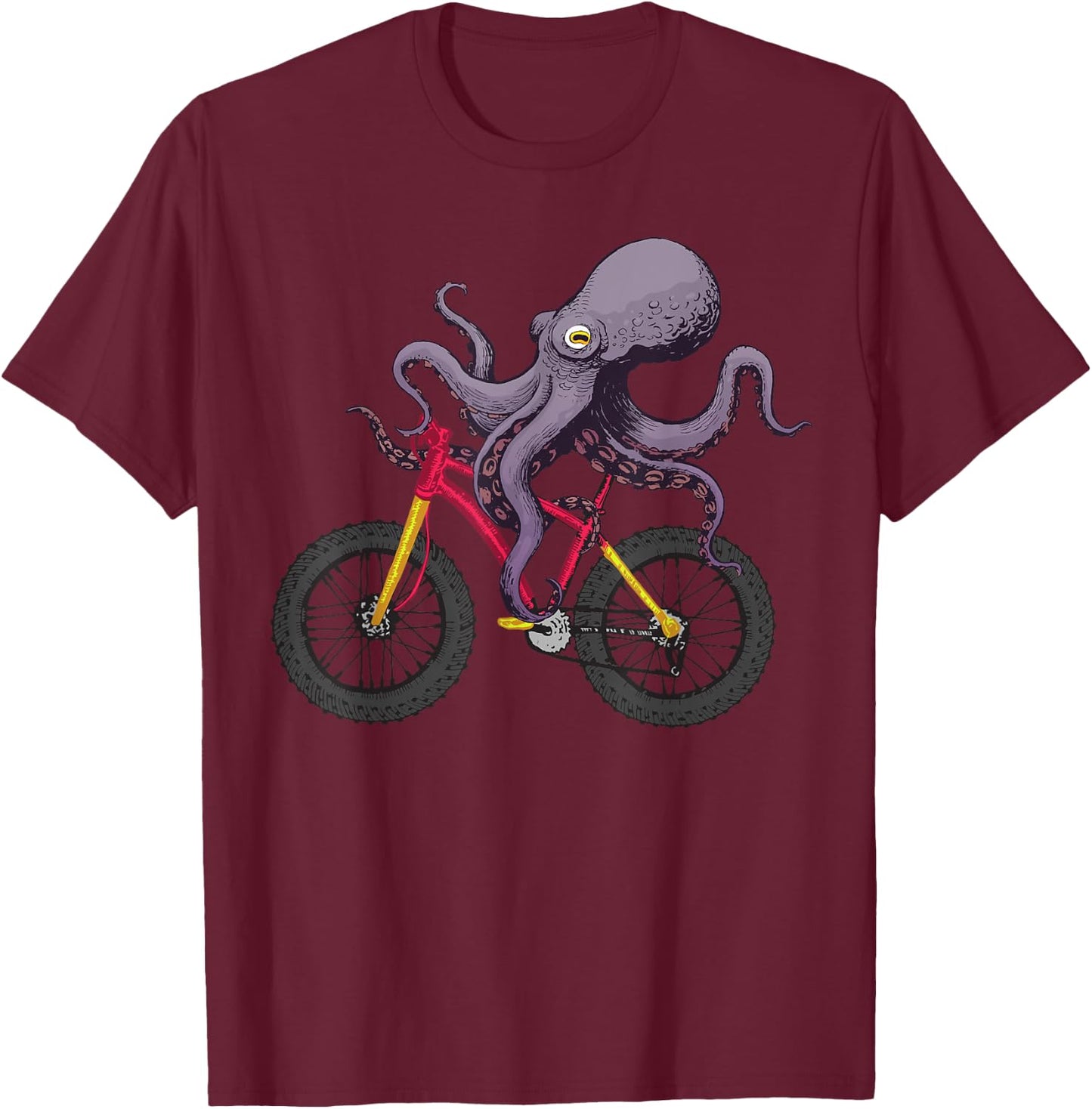 Cute Octopus Women Kids Sea Creature Octopus Lover T-Shirt - T-Shirt | Maroon