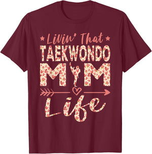 Funny Taekwondo Mom Taekwondo Mama Martial Arts T-Shirt - T-Shirt | Maroon
