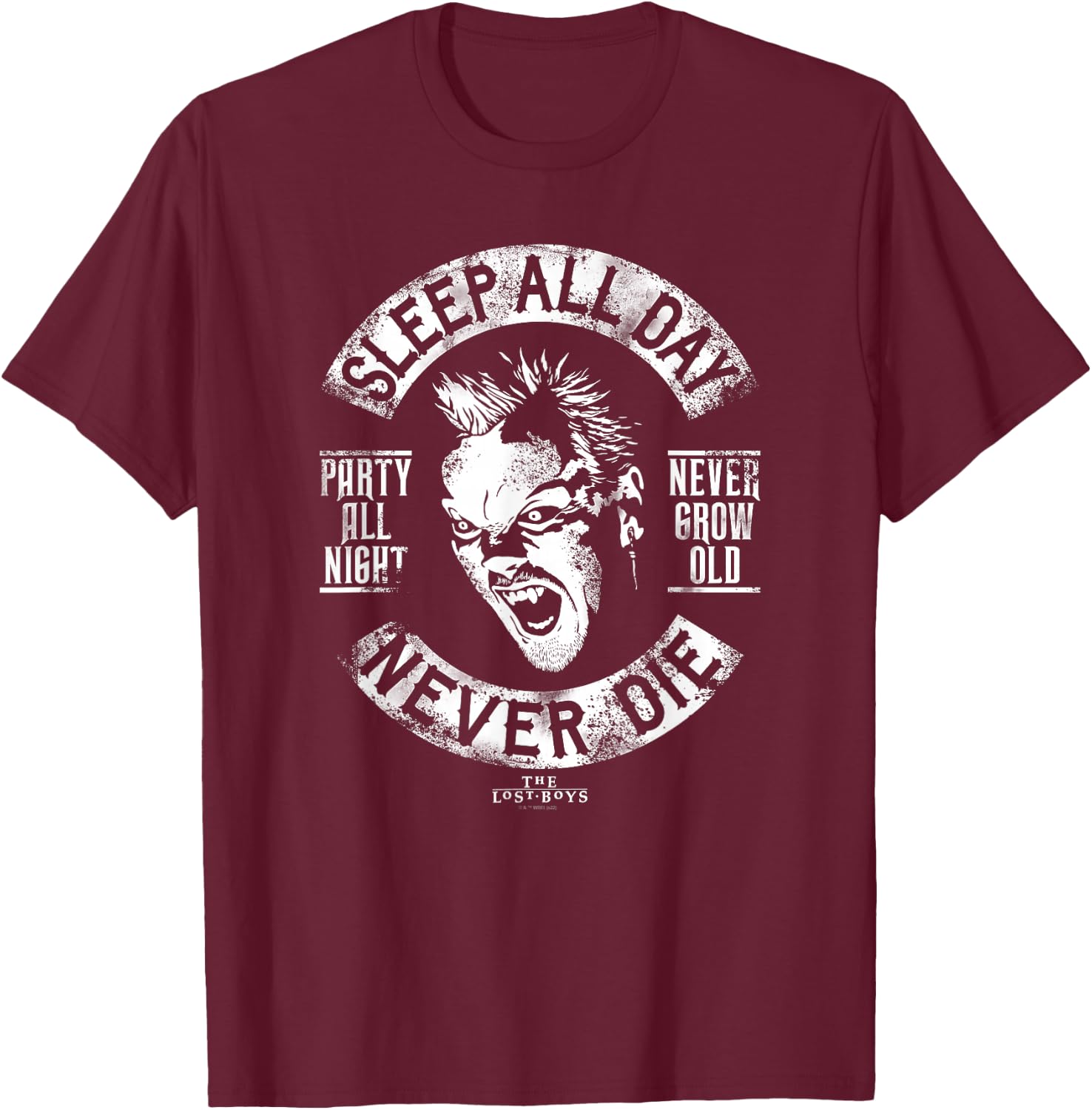 The Lost Boys Biker David Powers T-Shirt - T-Shirt | Maroon