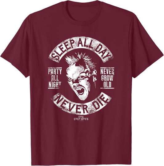The Lost Boys Biker David Powers T-Shirt - T-Shirt | Maroon