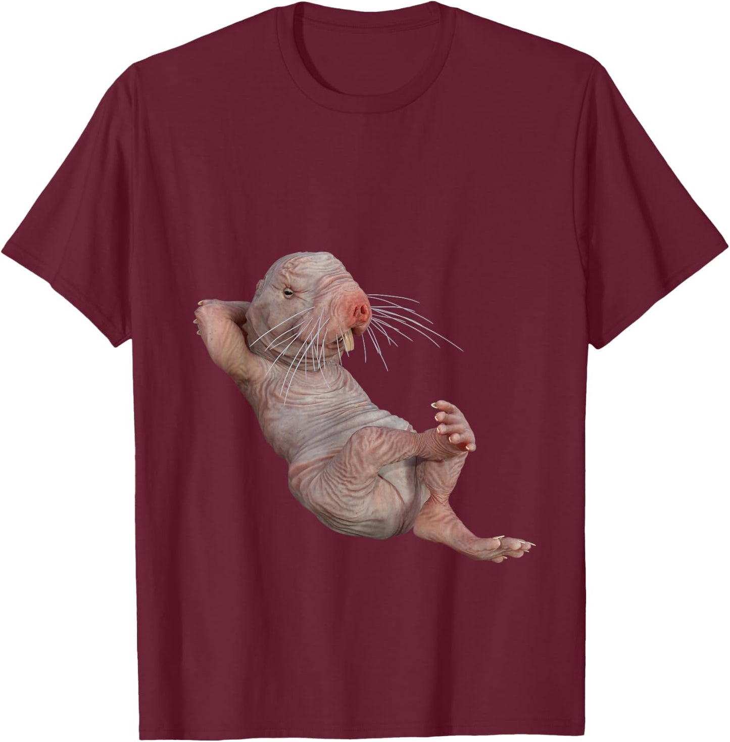 Funny Naked Mole-Rat Zookeeper Safari Animal Lover Mole Rat T-Shirt - T-Shirt | Maroon