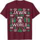 VINTAGE RETRO PHILADELPHIA PHILLY THROWBACK GIFTS Jawn to the World Philly Fan Philadelphia Ugly Christmas T-Shirt - T-Shirt | Maroon