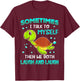 Turtle Sometimes I Talk To Myself Then We Both Laugh T-Shirt - T-Shirt | Maroon