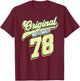 November Original 1978 T-Shirt - T-Shirt | Maroon