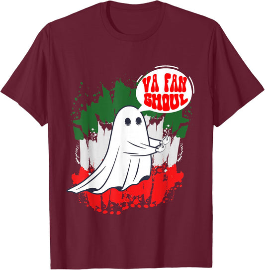 Va Fan Ghoul Women Italian Funny Halloween Ghost T-Shirt - T-Shirt | Maroon