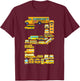 2 Year Old Toddler 2nd Birthday School Bus Theme Kids Party T-Shirt - T-Shirt | Maroon