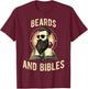 Beards and Bibles Christian Man T-Shirt - T-Shirt | Maroon