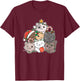 Cat Christmas Tree Funny Animal Christmas T-Shirt - T-Shirt | Maroon