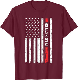 Tile Setting Tilesetter Tile Setter T-Shirt - T-Shirt | Maroon