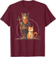 Nordic Duo - Cat and Vikings fans T-Shirt - T-Shirt | Maroon