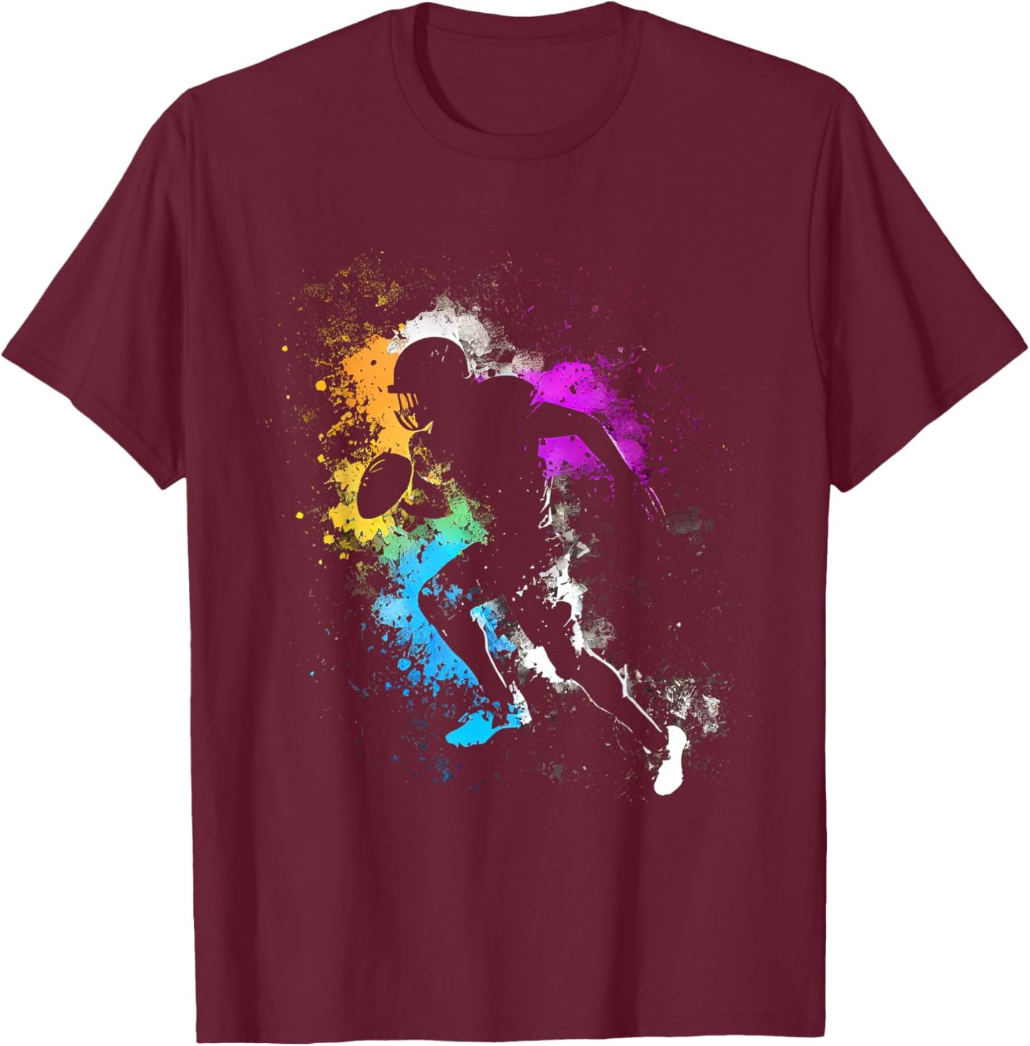 American Football Player American Football T-Shirt - T-Shirt | Maroon