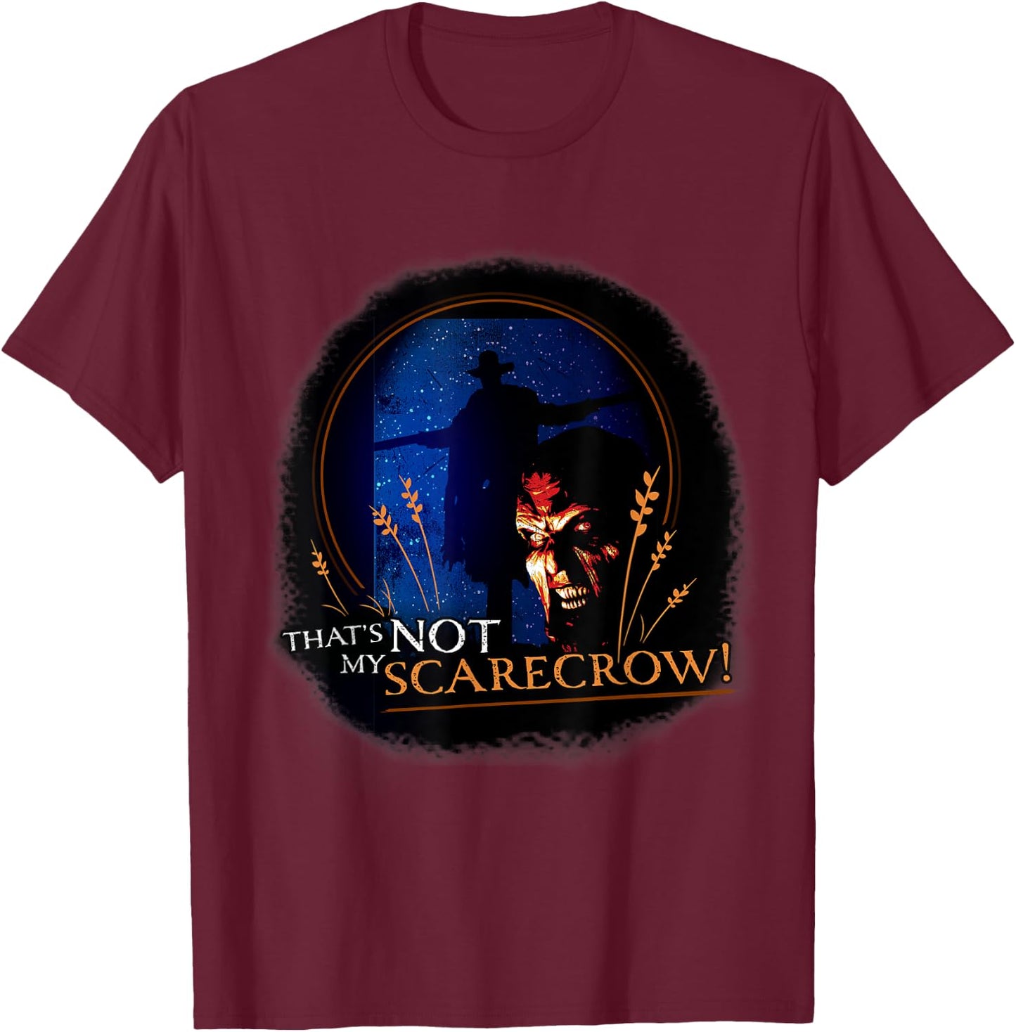 Jeepers Creepers Scarecrow T-Shirt - T-Shirt | Maroon