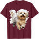 Maltese Dog Breed Pet Cute Graphic Men Women Girls Kids T-Shirt - T-Shirt | Maroon