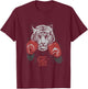 Stay Buck - Tiger Boxer - Boxing Gloves T-Shirt - T-Shirt | Maroon
