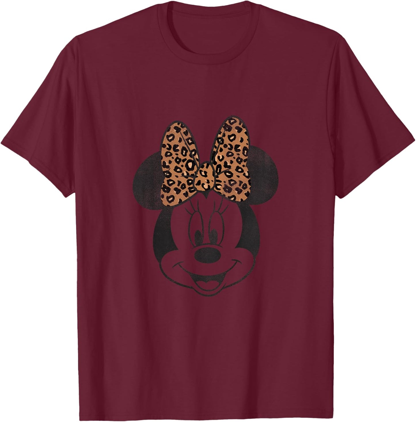 Kids Disney Mickey And Friends Classic Minnie Animal Bow Youth T-Shirt - T-Shirt | Maroon