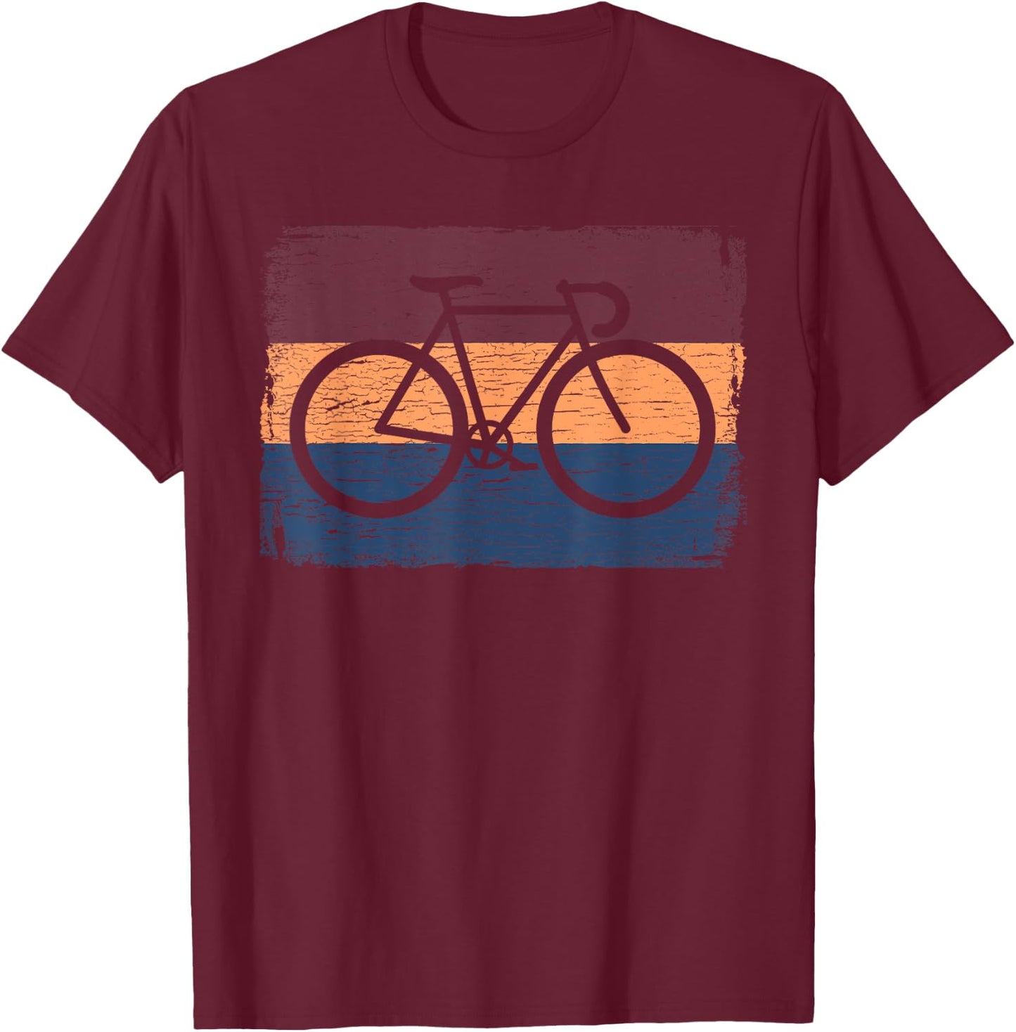 Vintage Cycling Funny Classic Bicycle Bicycling Lover Outfit T-Shirt - T-Shirt | Maroon