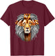 Jesus Lion Of Judah T-Shirt - T-Shirt | Maroon
