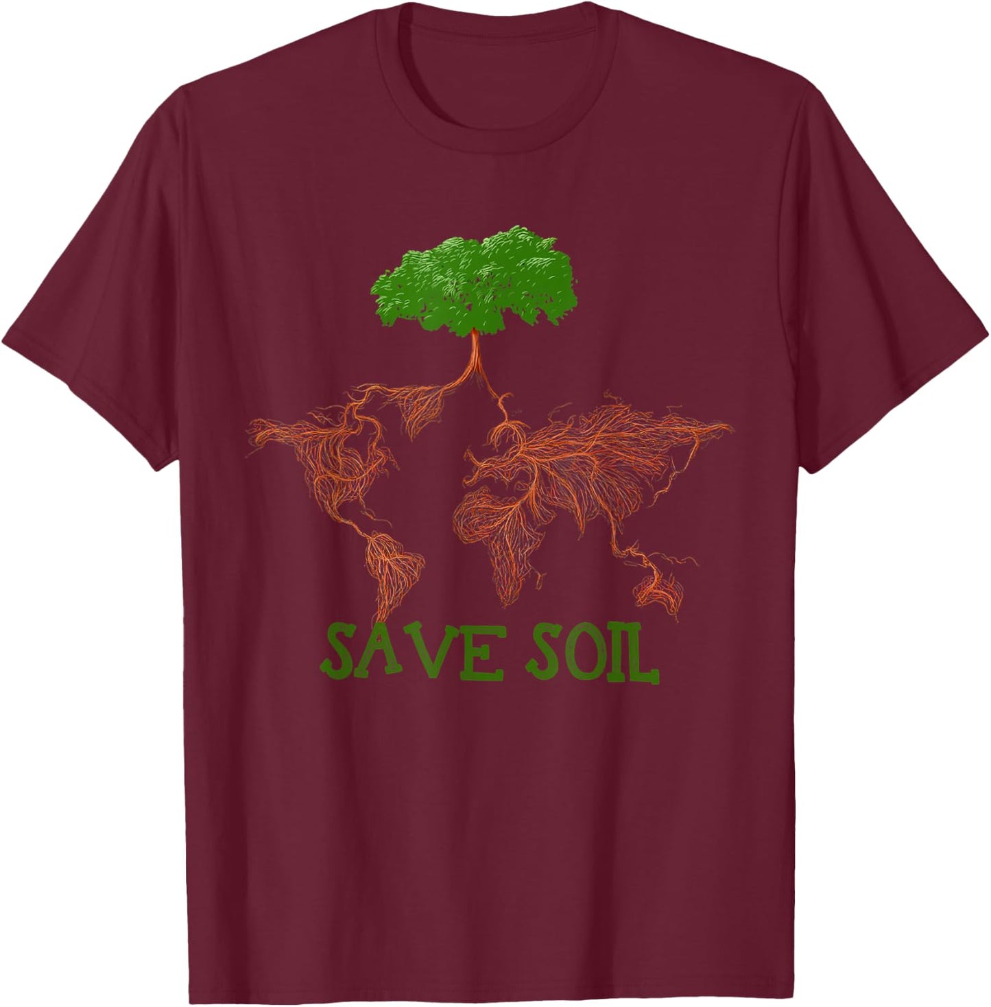 Save Soil Support Sadhguru To Save Our Lives Cute Earth Day T-Shirt - T-Shirt | Maroon
