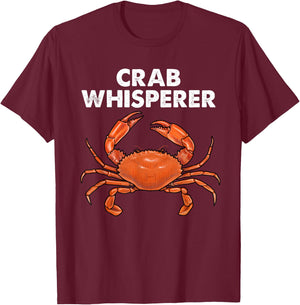 Cool Crab Whisperer Art Women Crabbing Crab Fishing T-Shirt - T-Shirt | Maroon
