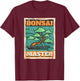 Vintage Bonsai Master Funny Bonzai Tree Lover Men Women T-Shirt - T-Shirt | Maroon