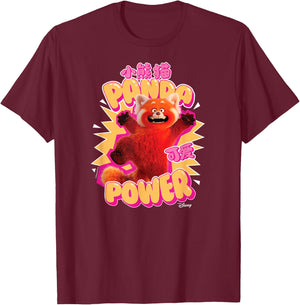 Turning Red - Panda Power T-Shirt - T-Shirt | Maroon