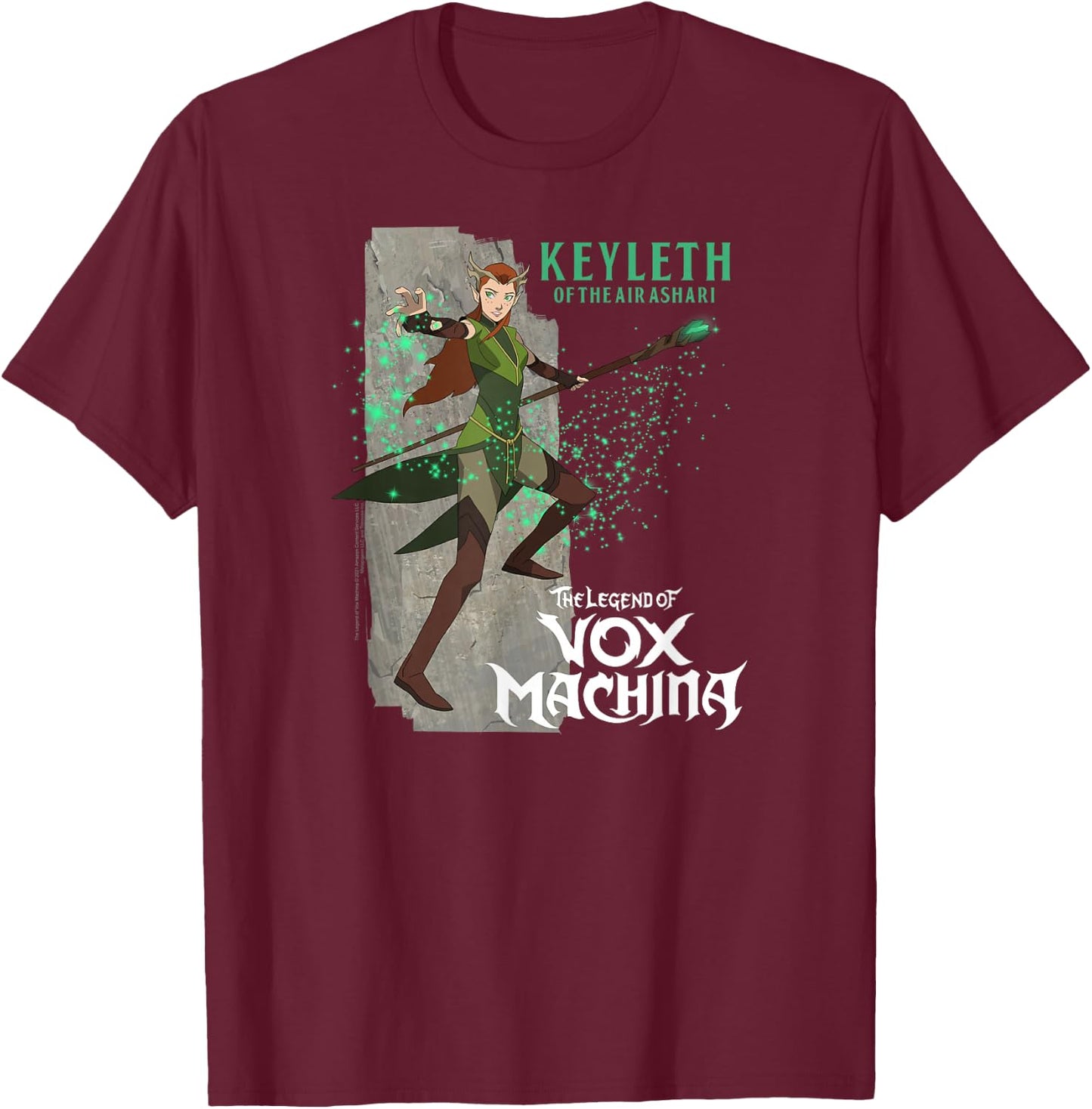 The Legend of Vox Machina Keyleth Small T-Shirt - T-Shirt | Maroon