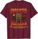 Unpainted Arizona | Funny Retro 80s Movie T-Shirt - T-Shirt | Maroon