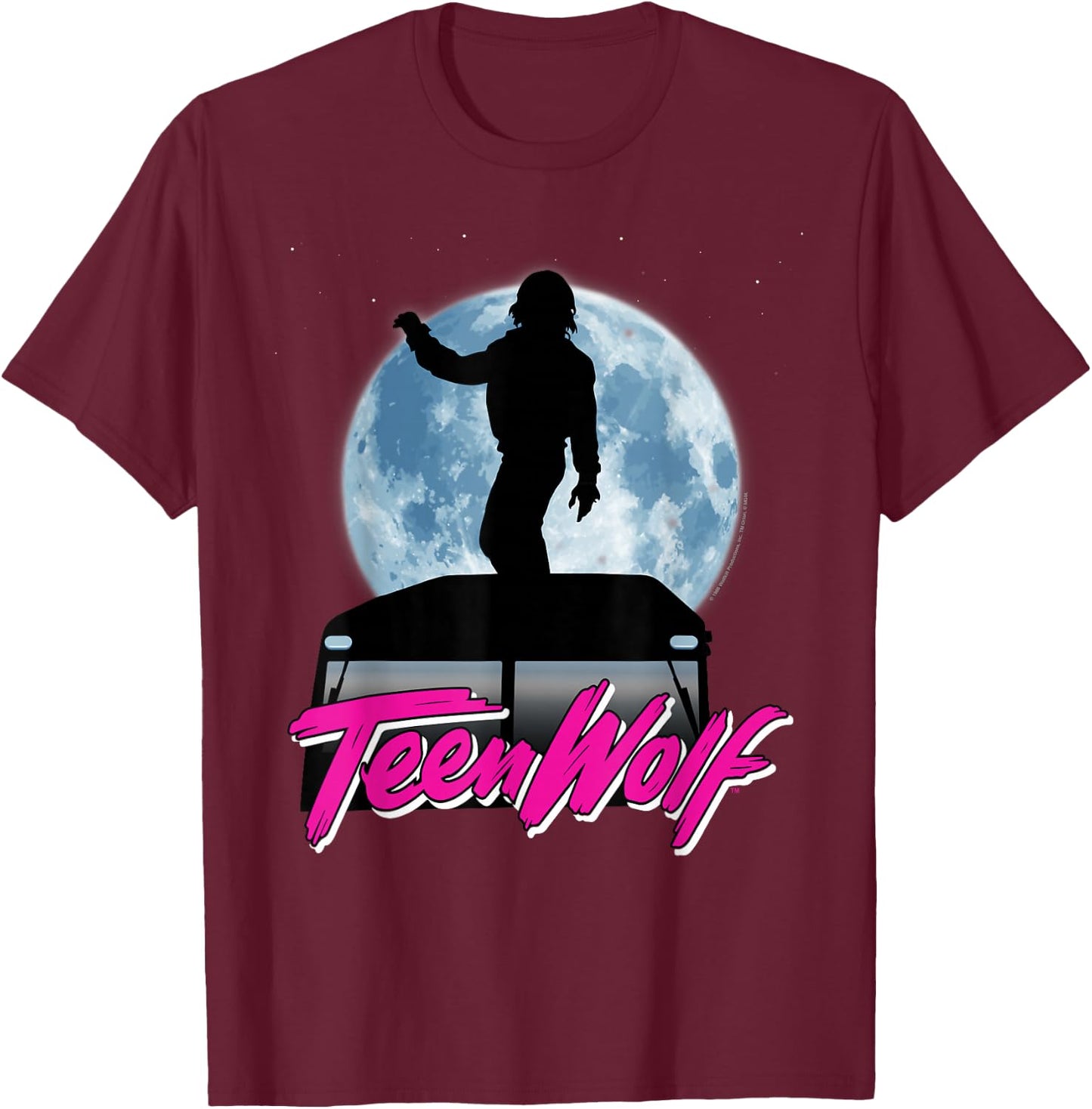 Teen Wolf Moonlight Surf T-Shirt - T-Shirt | Maroon
