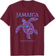 Jamaica Sea Turtle Jamaican Girls Vacation Souvenir T-Shirt - T-Shirt | Maroon