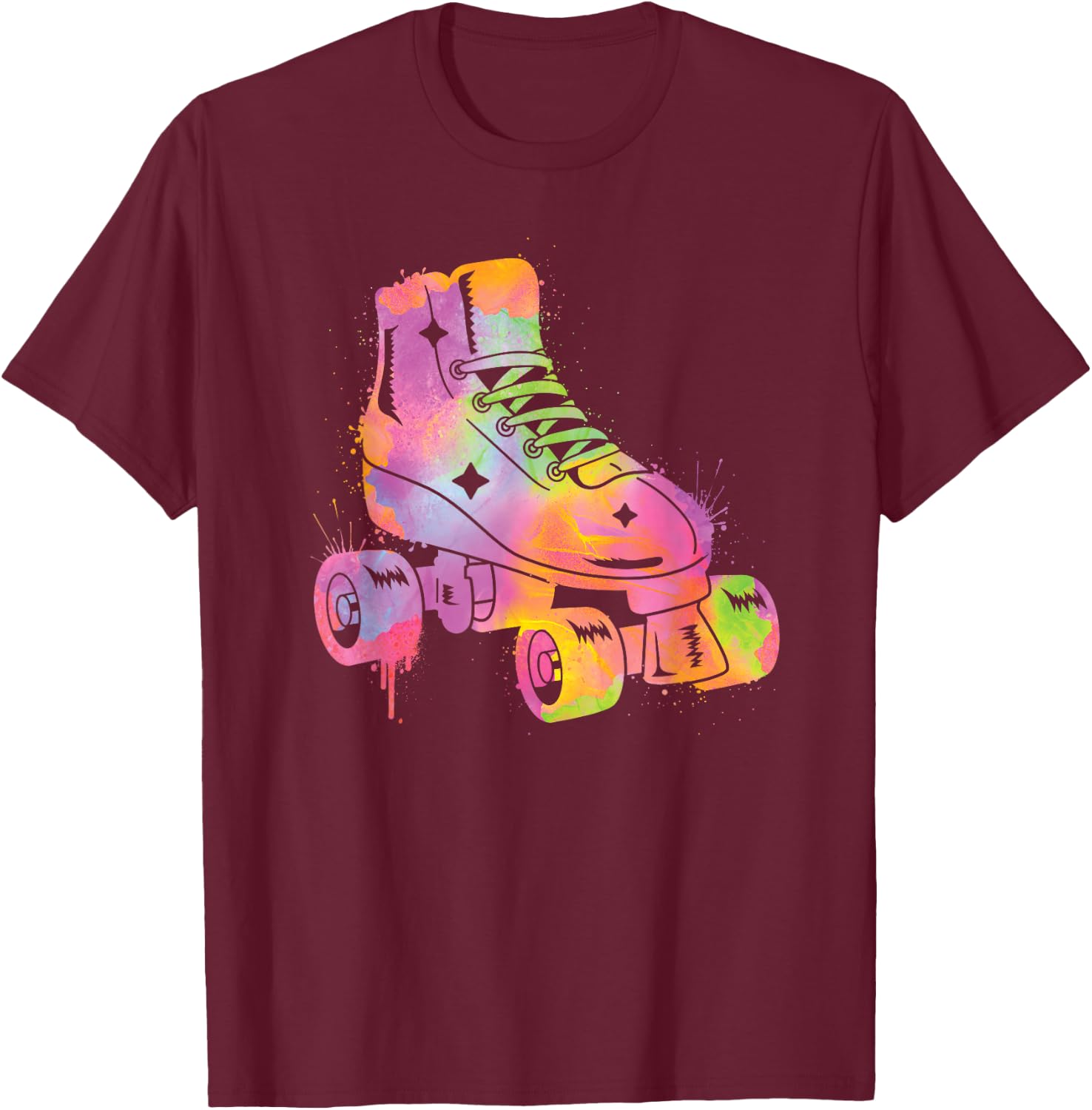 Roller Skater Rollerskate Women Girls Roller Skating Kids T-Shirt - T-Shirt | Maroon