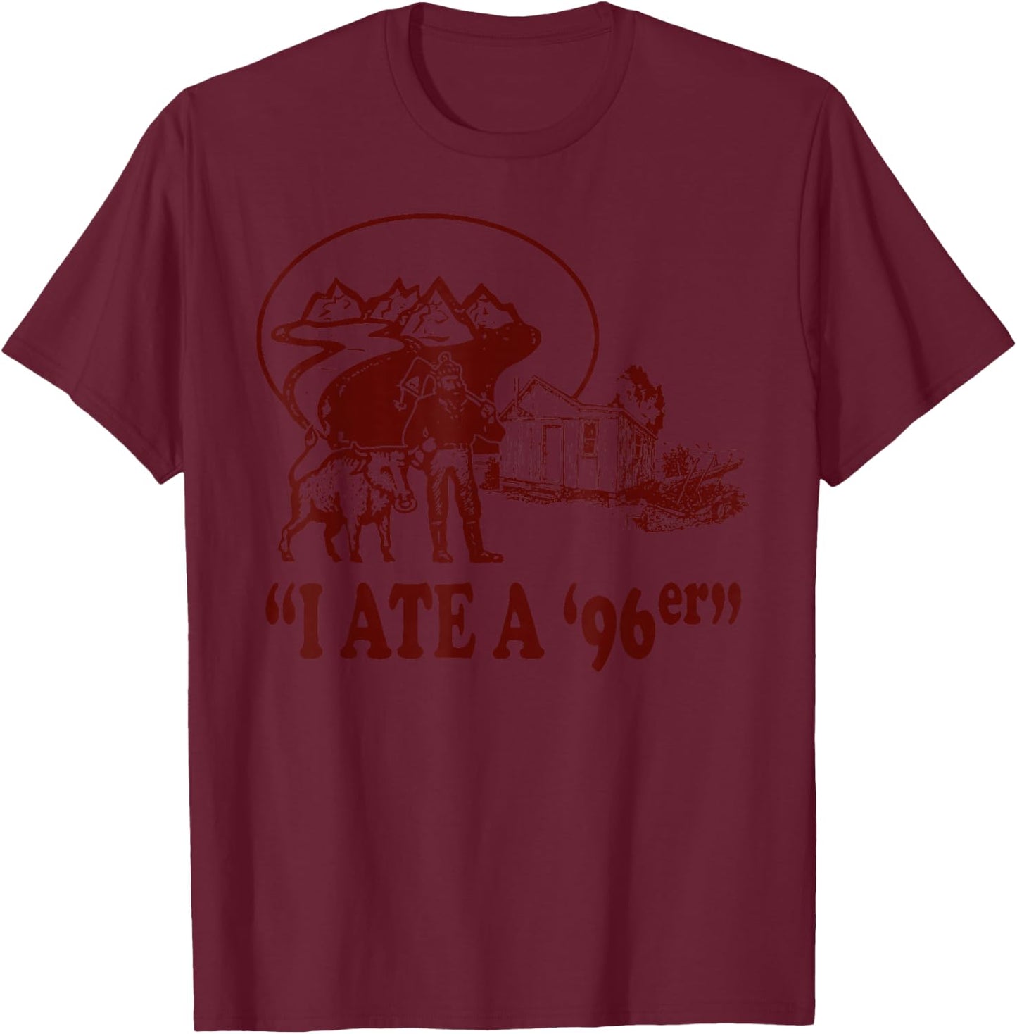 Retro 96er Vintage T-Shirt - T-Shirt | Maroon