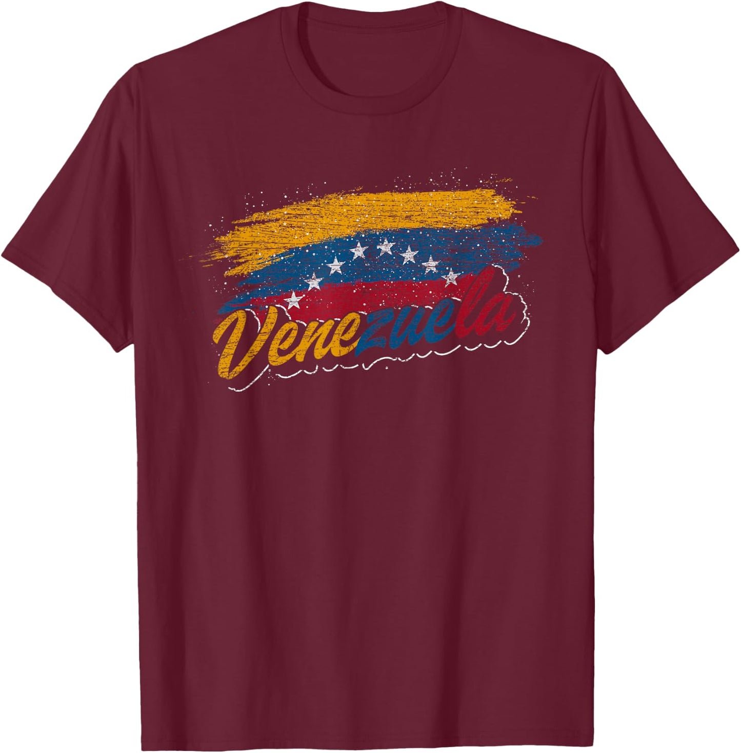 Latin American Gift Venezuela Flag Caracas Pride Venezuela T-Shirt - T-Shirt | Maroon