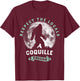 Coquille Oregon Respect the Locals Sasquatch Moon Bigfoot T-Shirt - T-Shirt | Maroon